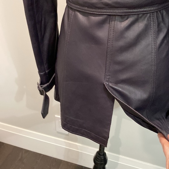 TWO Percent Purple Leather Moto coat - Picture 8 of 16